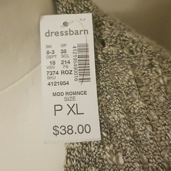 NWT Roz & Ali Pointelle Cardigan PXL - Picture 5 of 6